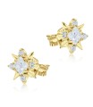 Gorgeous CZ Stone Silver Ear Stud STS-5091